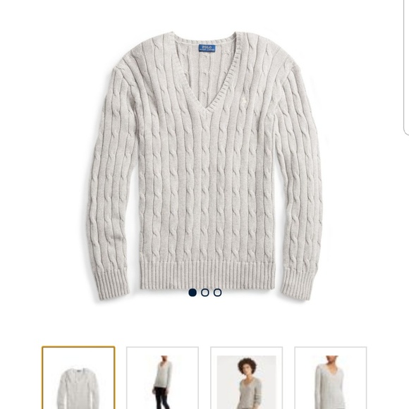 Super flattering red sweater ($125 value @ RL) - Picture 3 of 3